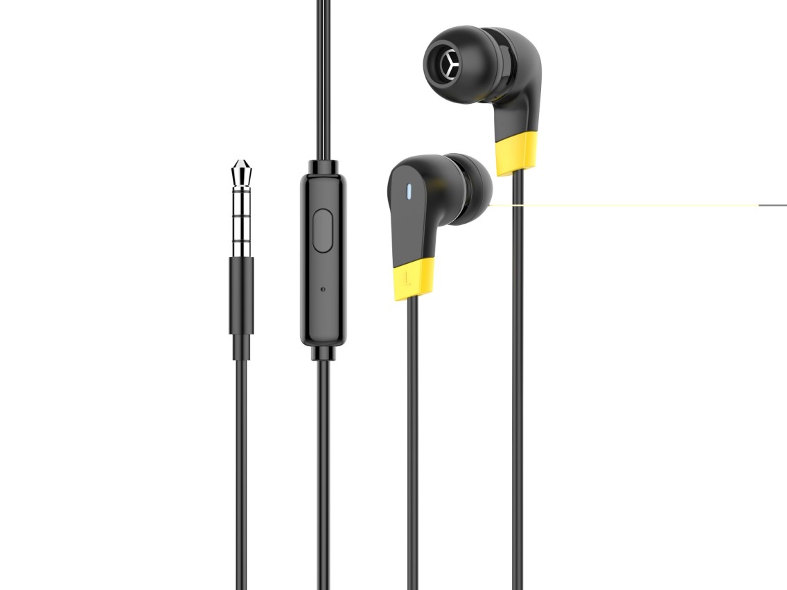 Techancy TD8054 Stereo Headset, 1.2 Meters, 3.5mm, Clear Sound Quality, Comfortable to Wear, Black