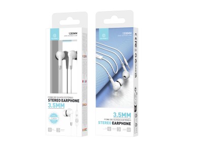 Techancy Auscultadores Intra-Auriculares Com Fios Brancos 1,2 M TD8056, Tomada De 3,5 Mm Compatível Techancy Auscultadores Intra-Auriculares Com Fios Brancos 1,2 M TD8056, Tomada De 3,5 Mm Compatível