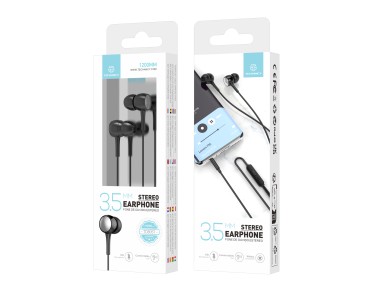 Techancy In-Ear Headphones with Black Wires 1.2m TD8057, 3.5mm Jack Compatible with Mobile Phones/PC Techancy In-Ear Headphones with Black Wires 1.2m TD8057, 3.5mm Jack Compatible with Mobile Phones/PC