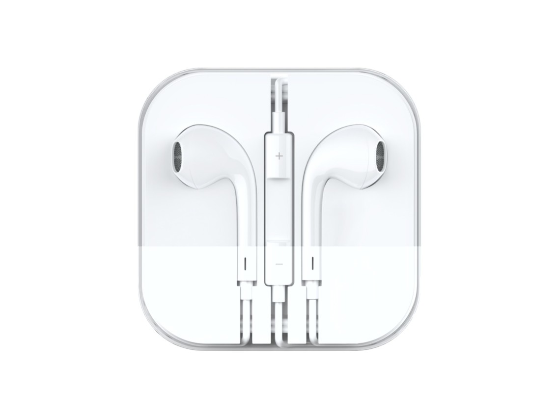 Techancy Auscultadores Estéreo Com Fios Brancos De 1,2 M TD8062, Tomada De 3,5 Mm, Compatível Com Te