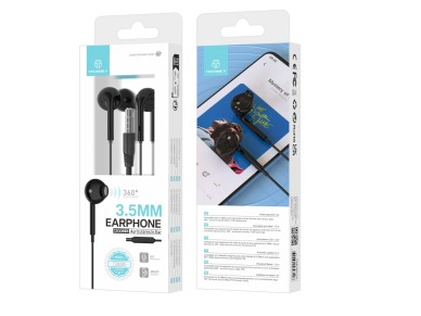 Auriculares intraaurales Techancy TD8085 negros de 1,2 m con cable y micrófono, auriculares de Auriculares intraaurales Techancy TD8085 negros de 1,2 m con cable y micrófono, auriculares de