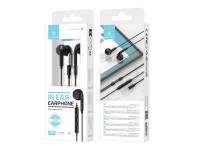 Techancy TD8086 Black In-Ear Headphones 1.2m with Cable and Microphone, 3.5mm Music Headphones Techancy TD8086 Black In-Ear Headphones 1.2m with Cable and Microphone, 3.5mm Music Headphones