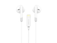 Techancy Auscultadores Est�reo Para M�sica TD8070 Branco, Fun��o De Conversa��o, Conetor Lightning, 