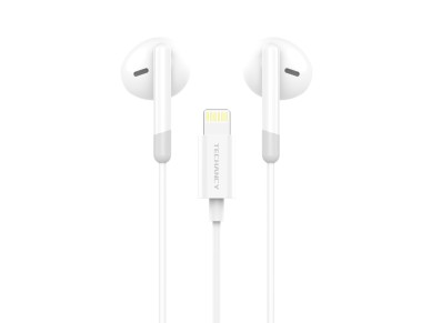 Techancy Auscultadores Est�reo Para M�sica TD8070 Branco, Fun��o De Conversa��o, Conetor Lightning, 