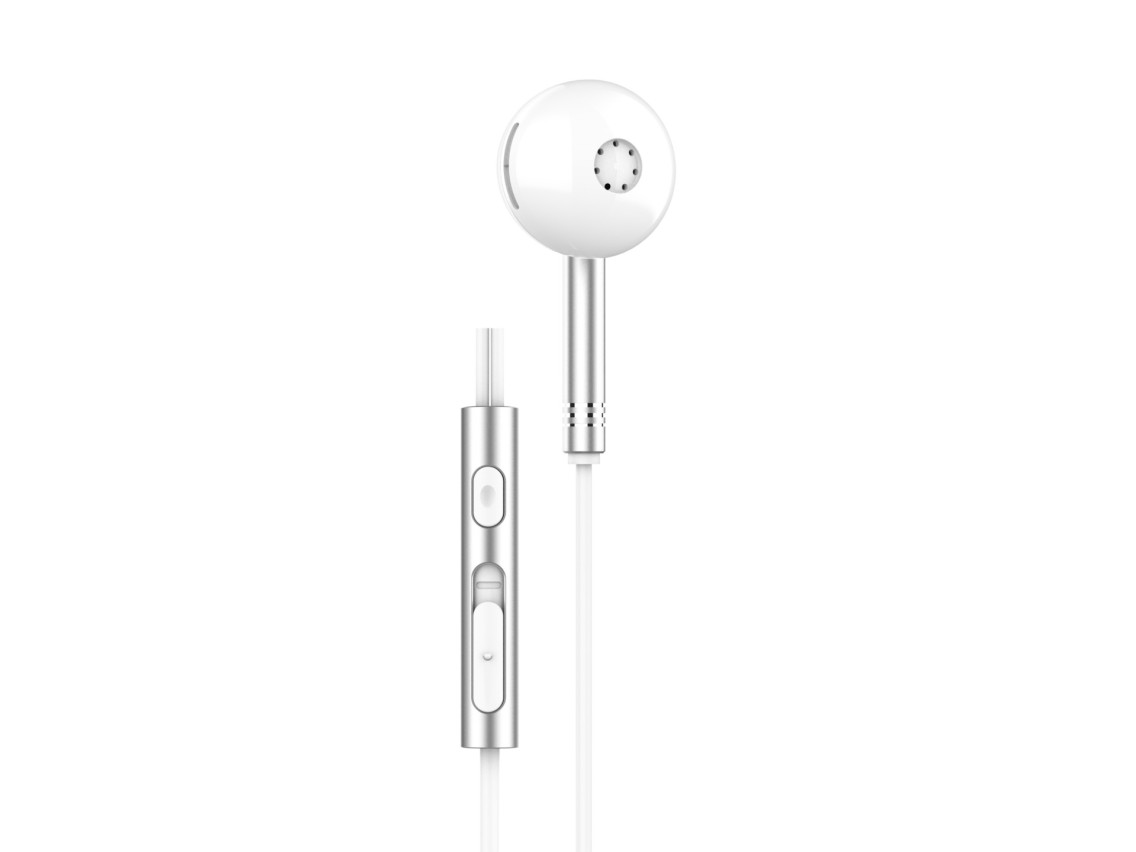Techancy TD8090 White Metal Stereo Headphones, DSP/Type-C Port Compatible with Samsung/Huawei/Xiaomi