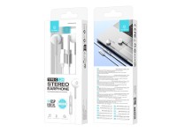Techancy TD8090 White Metal Stereo Headphones, DSP/Type-C Port Compatible with Samsung/Huawei/Xiaomi