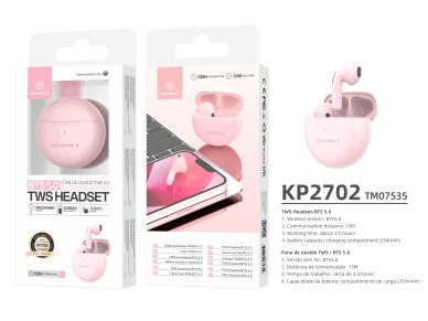 Techancy Pink Wireless Headphones KP2702, 10M Wireless Stereo Connection, 3-4 Hours Music Playback Techancy Pink Wireless Headphones KP2702, 10M Wireless Stereo Connection, 3-4 Hours Music Playback