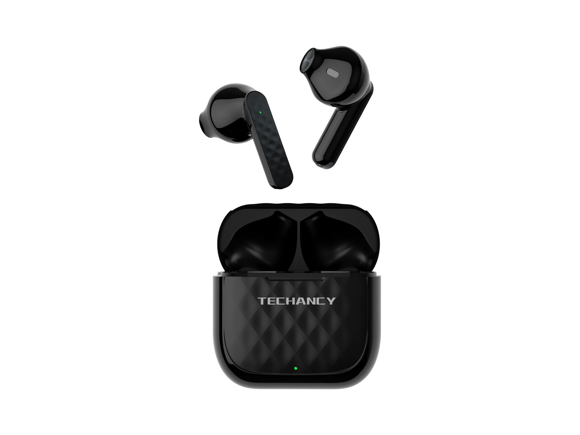 Techancy KP2704 Black Wireless Headphones, 10M Wireless Stereo Connection, 3-4 Hours Music Playback