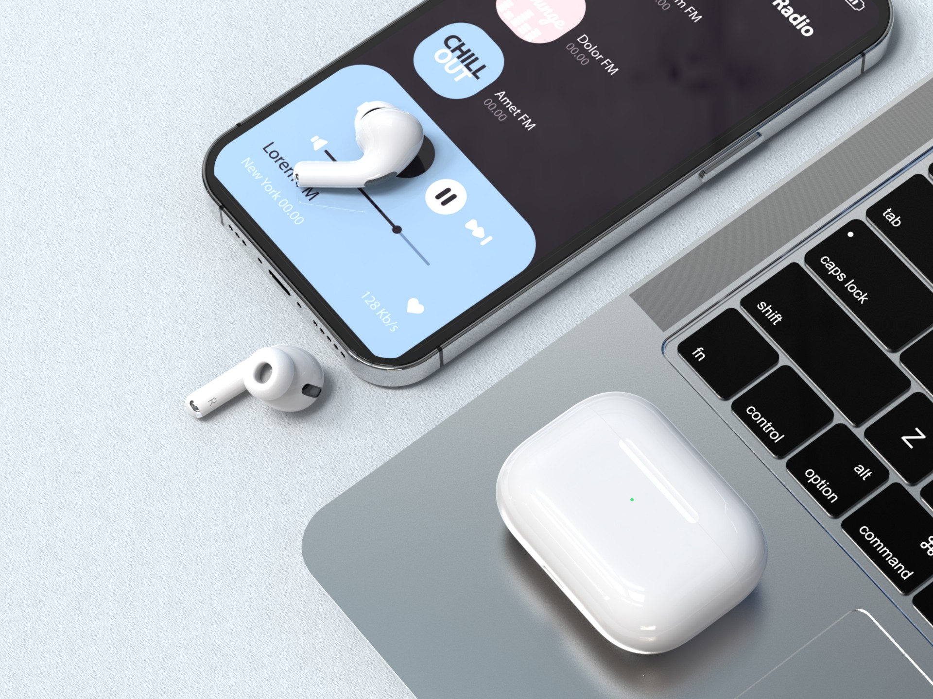 Techancy TWS Wireless Headset Pro White KP2708, Bluetooth 5.3, Stereo Headset with Talk Time, 5h Mus