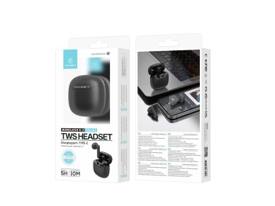 Auriculares inalámbricos Techancy KP2709 TWS 5.3" con Bluetooth, puerto tipo C, alcance de 10 m