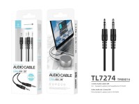 Cable de audio Techancy de 3,5 mm, negro TL7274, 2 metros, para altavoces, ordenadores, coches, auri Cable de audio Techancy de 3,5 mm, negro TL7274, 2 metros, para altavoces, ordenadores, coches, auri