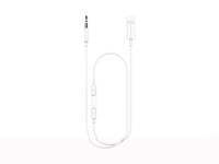Techancy Aux Audio Cable Connector Cable White KQ2611, IP8-14 For 3.5 Mm, Car/Stereo/Phone/Etc.