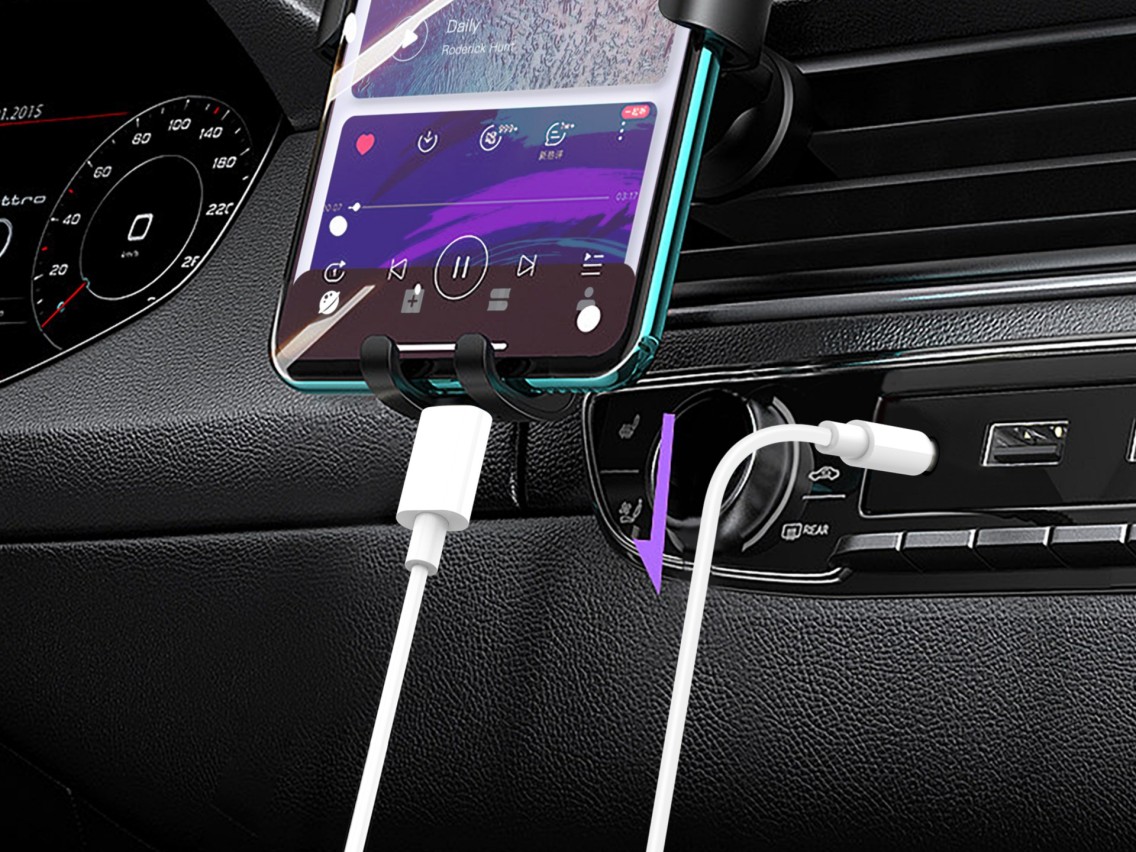 Techancy KQ2601 Audio Cable, Compatible with Type-C to 3.5mm Connector, 1m, Stable and Reliable. Cle