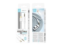 Techancy Automotive Aux Audio Cable KQ2602, Type-C to 3.5mm, 1 Meter, Hifi Sound Quality, White Techancy Automotive Aux Audio Cable KQ2602, Type-C to 3.5mm, 1 Meter, Hifi Sound Quality, White