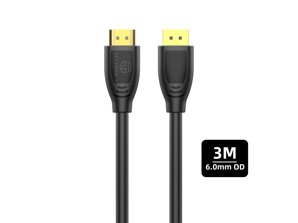 Techancy Cabo Hdtv De Alta Velocidade  TL7265,3m, Ecr� Hd 1080p Para Televisores, Computadores, Proj