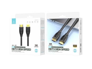 Techancy High Speed HDTV Cable TL7265.5m, 1080p HD Screen for Televisions, Computers, Projectors and