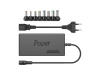 Techancy Universal Adapter for Laptop 120W TL7341 Black, Input 110-240V, Output 120W, with Multiple 