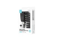 Techancy TL7342 30W Switchable Power Adapter with Adjustable Voltage DC 3-12V, 8 Pins, 1 USB, Short 
