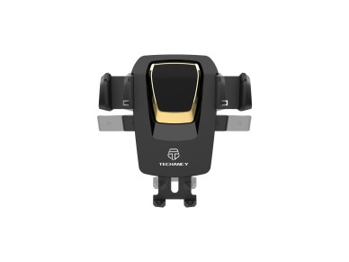 Techancy Suporte Para Telem�vel Com Ventosa Para Autom�vel Preto/Dourado Ti2188, Bloqueio Com Um Toq