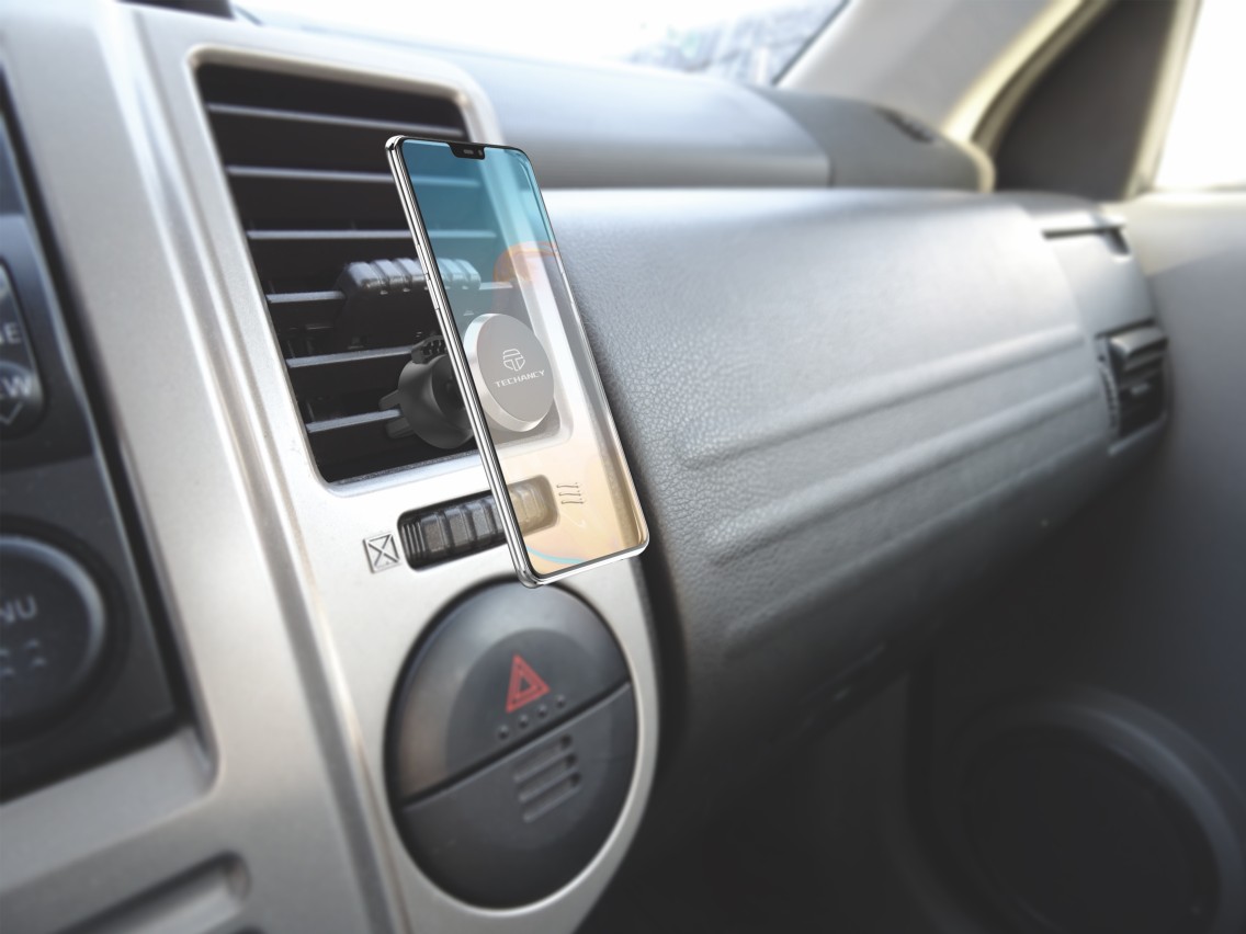 Techancy Suporte Magnético Para Telemóvel Para Automóvel Ti2195, Absorve Firmemente O Telemóvel, Rot