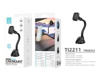 Techancy Magnetic Car Phone Holder Black Ti2211, Strong Magnetic Adsorption, 360 Degree Rotation. Ea