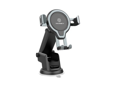 Soporte para tel�fono de motocicleta Techancy con funci�n impermeable, negro y rojo, Ti2261, soporte