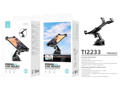 Soporte Techancy para celular y tableta de 4.7 a 13 pulgadas TI2233, color negro, rotación de 3