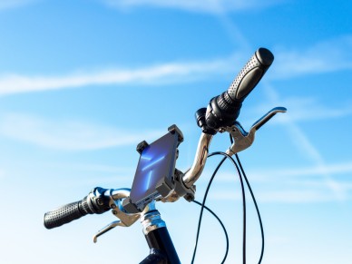 Soporte para teléfono de bicicleta Techancy Ti2256, de 4,5 a 7 pulgadas, firme y fiable, esenci