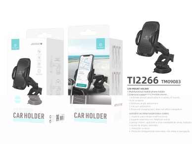Soporte para teléfono de coche Techancy Ti2266, compatible con teléfonos de 4 a 7 pulgadas