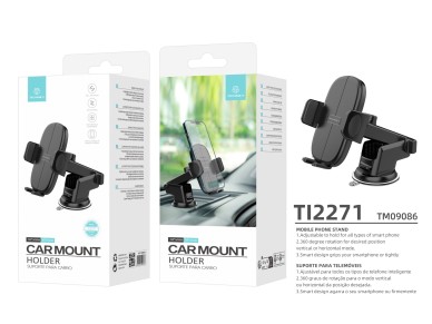 Soporte para tel�fono para autom�vil Techancy Ti2271, ajustable a diferentes tel�fonos, apertura y c