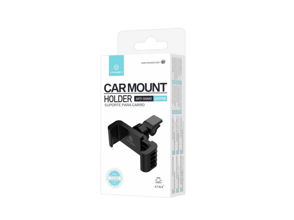 Techancy Suporte Para Telem�vel Para Autom�vel Ti2282 Preto, Suporte De Ventila��o, Anti-Vibra��o E 