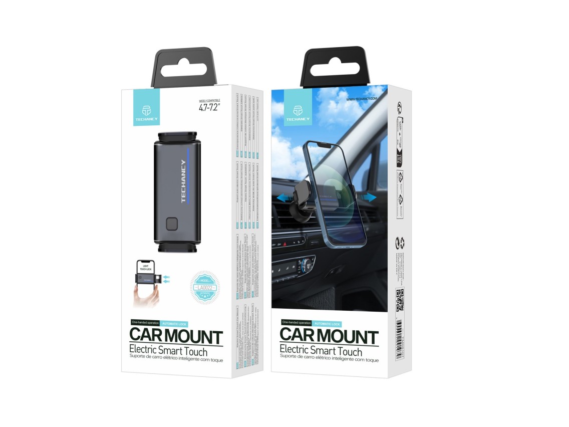Techancy Suporte Para Veículo Elétrico Preto LA0022, Abertura E Fecho Por Toque Inteligente, Bloque
