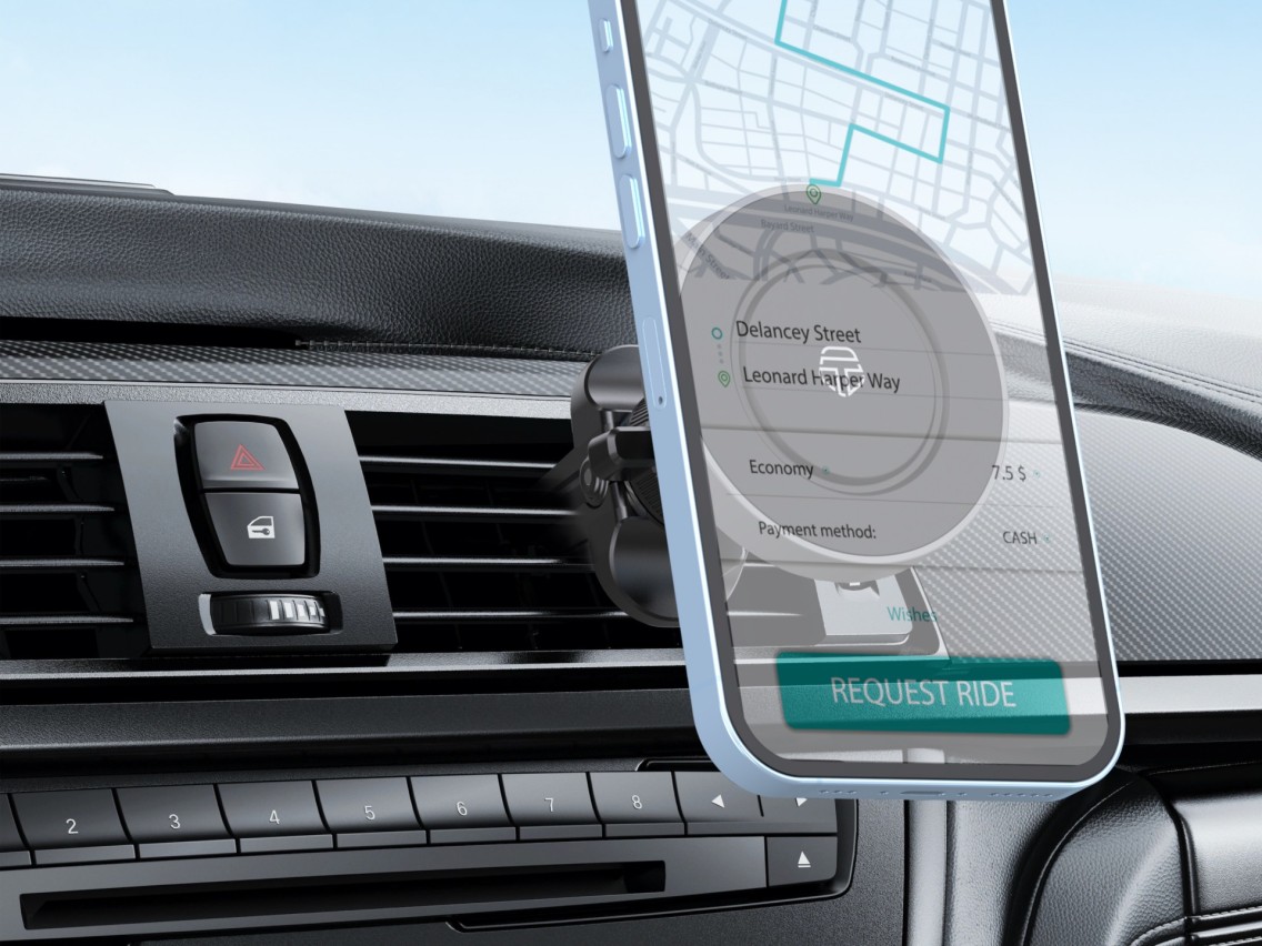 Techancy Suporte Magnético Para Telemóvel Para Automóvel Ti2291, Compatível Com O Ip12-16, Absorção