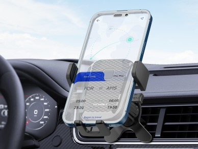 Techancy Car Phone Holder Ti2292, One-Hand Operation, Automatic Opening and Closing, Abs Material.