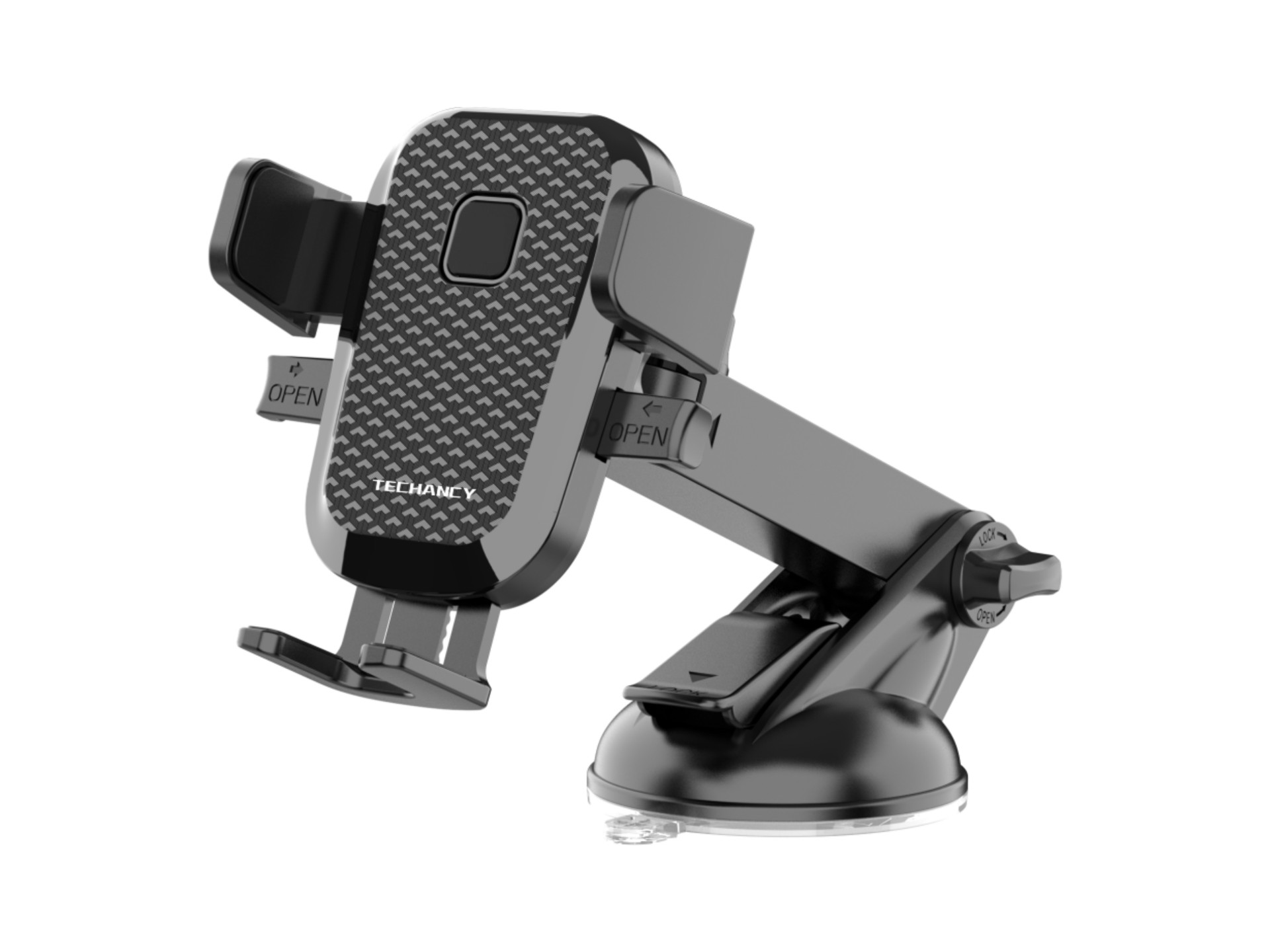 Techancy Suporte Para Telemóvel Para Automóvel, Ti2294 , Material Abs De Alta Resistência, Telemóvel