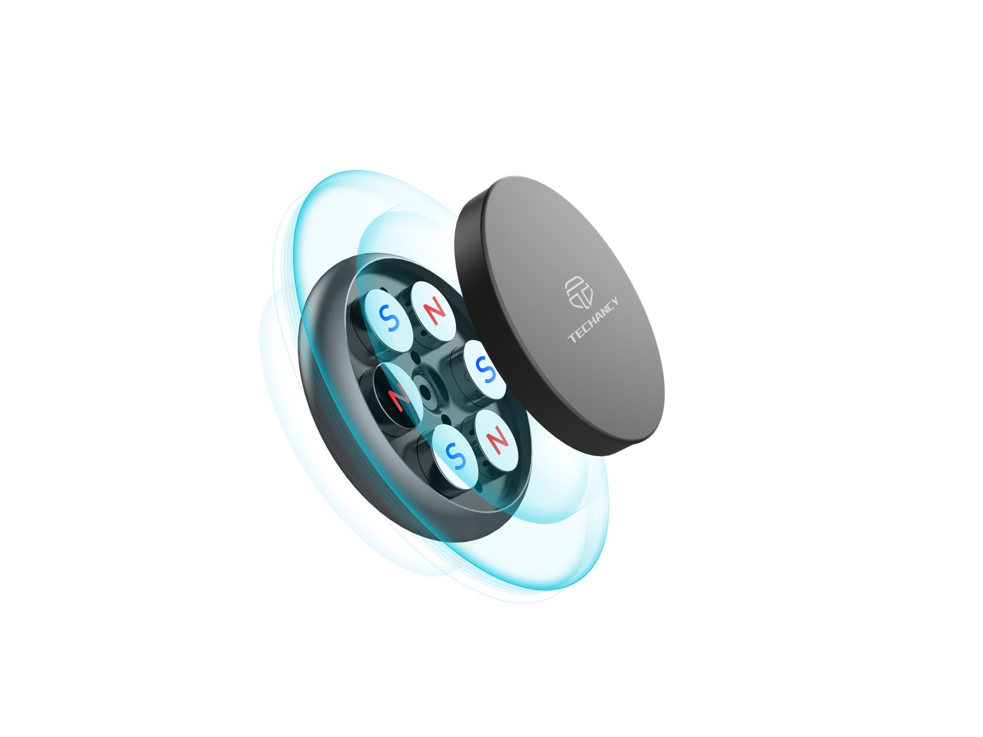 Techancy Suporte Magnético Para Telemóvel De Automóvel Ti2298, Adesão Firme, Forte Adsorção Magnétic