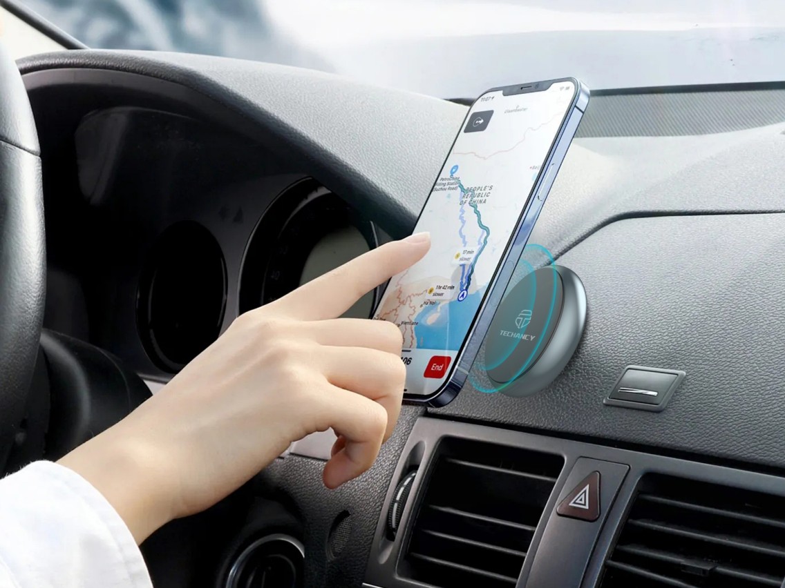 Techancy Suporte Magnético Para Telemóvel De Automóvel Ti2298, Adesão Firme, Forte Adsorção Magnétic