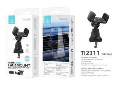Techancy Car Phone Holder Ti2311 Black, Car Vent Mount, 4.7-6.8 Inch Cell Phone Techancy Car Phone Holder Ti2311 Black, Car Vent Mount, 4.7-6.8 Inch Cell Phone