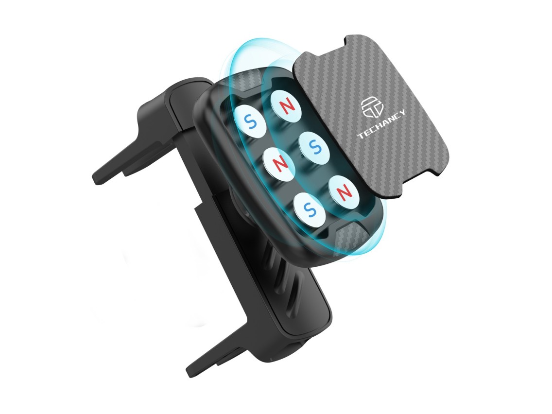 Techancy Suporte Magn�tico Para Telem�vel Para Autom�vel Ti2312 Preto, Compat�vel Com As Sa�das De A