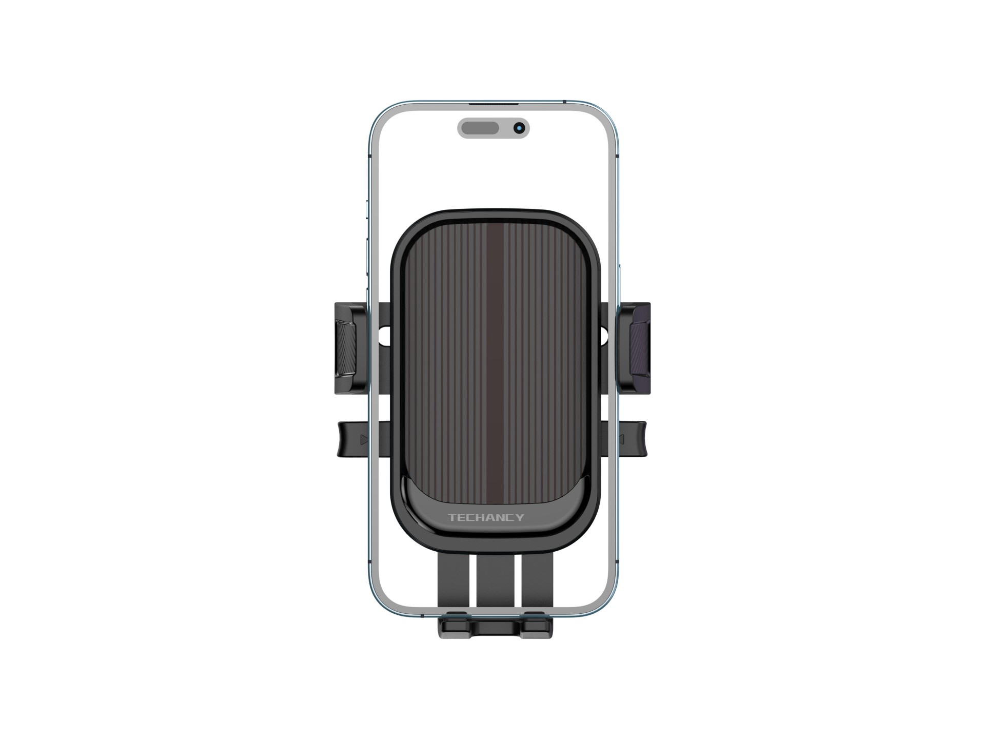 Techancy Ti2318 Car Phone Holder Black, 4.0-7.2 Inch, Suction Cup Mount, One-Touch Lock