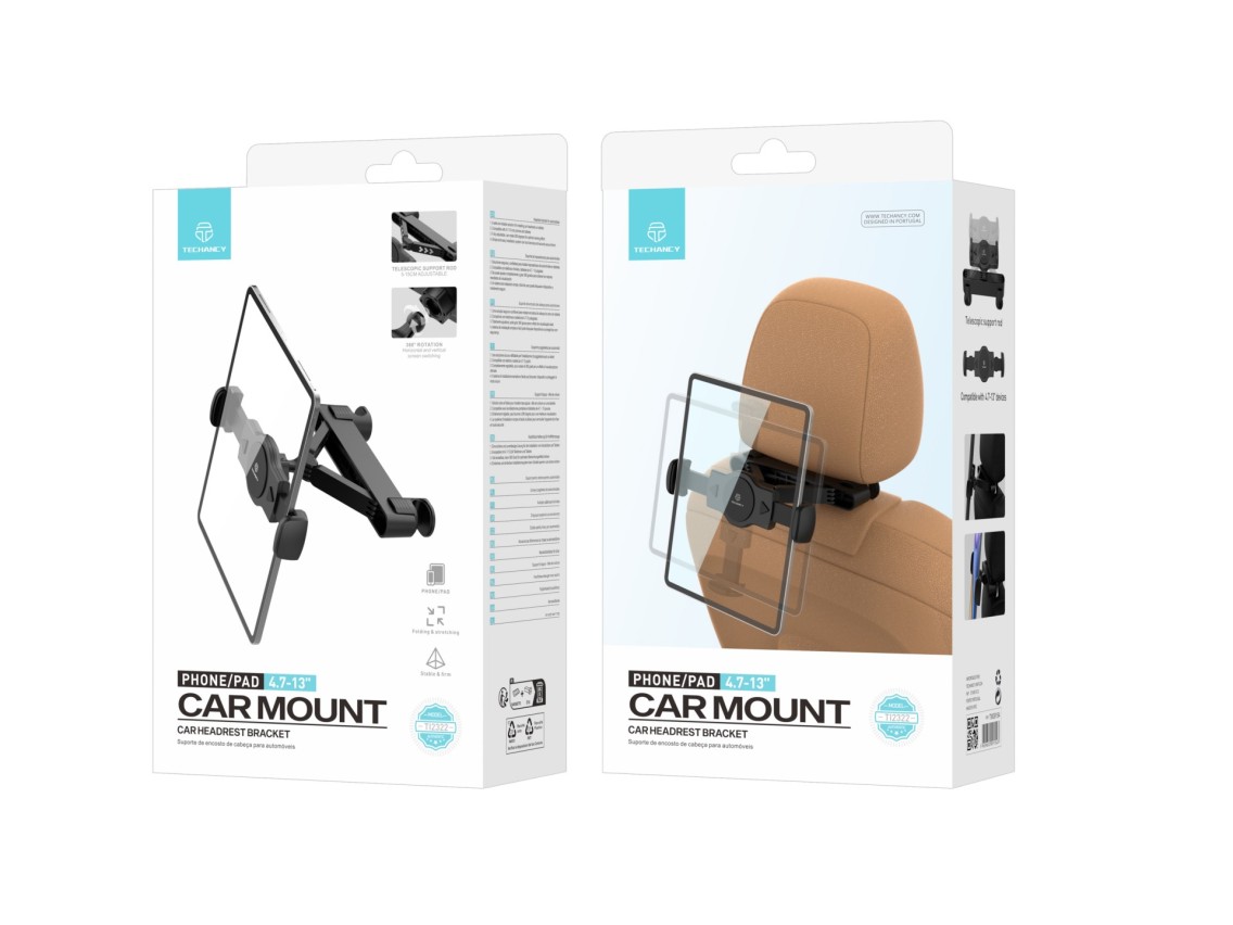 Techancy Suporte Para Banco Traseiro Do Autom�vel TI2322, Para Dispositivos De 4,7-13 Polegadas Giro