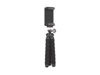 Techancy Mini Trip� Preto Ti2323 Com Pernas Dobr�veis, Incl. Cabe�a Esf�rica, Rota��o De 360� Para C