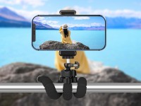 Techancy Mini Trip� Preto Ti2323 Com Pernas Dobr�veis, Incl. Cabe�a Esf�rica, Rota��o De 360� Para C