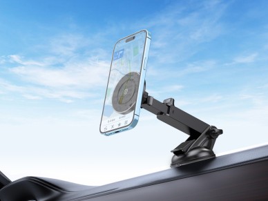Techancy Magnetic Cell Phone Holder Black Ti2327, Magsafe Compatible, 360° Rotation, Adjustable Techancy Magnetic Cell Phone Holder Black Ti2327, Magsafe Compatible, 360° Rotation, Adjustable
