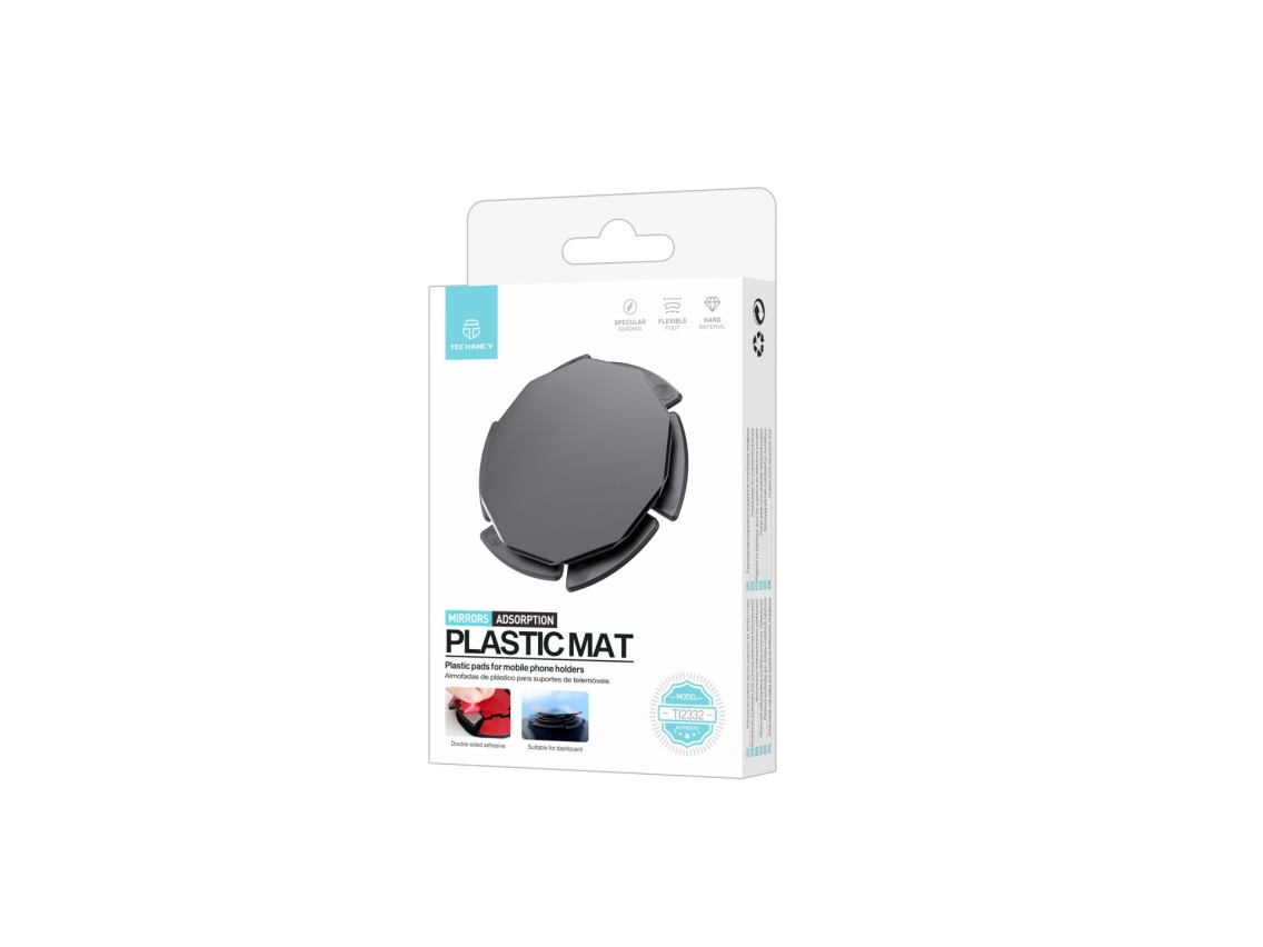 Techancy Almofada De Plástico Para Suporte De Telemóvel Preto Ti2332 Para O Painel De Instrumentos D