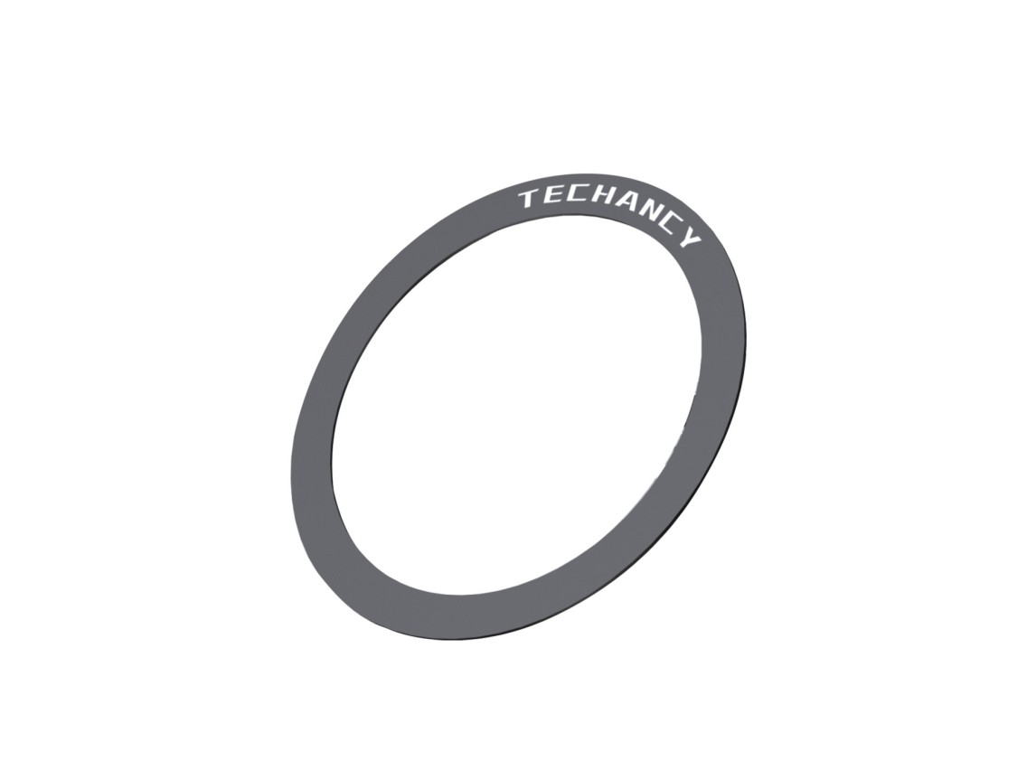 Techancy Anel telefónico magnético TI2334, conjunto de 2 preto, compatível com o carregador/ suporte