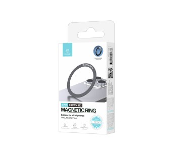 Techancy Anel telef�nico magn�tico TI2334, conjunto de 2 preto, compat�vel com o carregador/ suporte