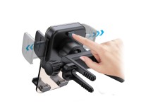 Techancy Suporte para TelemOvel de Saída de Ar Redonda TI2336, Operação com Uma Mão, ABS de Alta Res Techancy Suporte para TelemOvel de Saída de Ar Redonda TI2336, Operação com Uma Mão, ABS de Alta Res