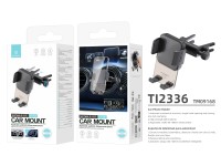 Techancy Suporte para TelemOvel de Saída de Ar Redonda TI2336, Operação com Uma Mão, ABS de Alta Res Techancy Suporte para TelemOvel de Saída de Ar Redonda TI2336, Operação com Uma Mão, ABS de Alta Res