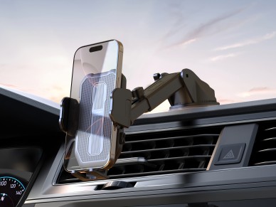 Soporte para teléfono de coche Techancy TI2340 con base de succión, compatible con modelos